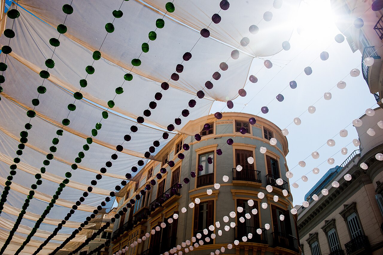 Malaga street andalusian decorations