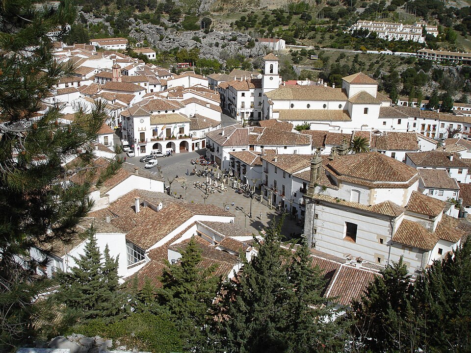 Landscape of a Spnish white village