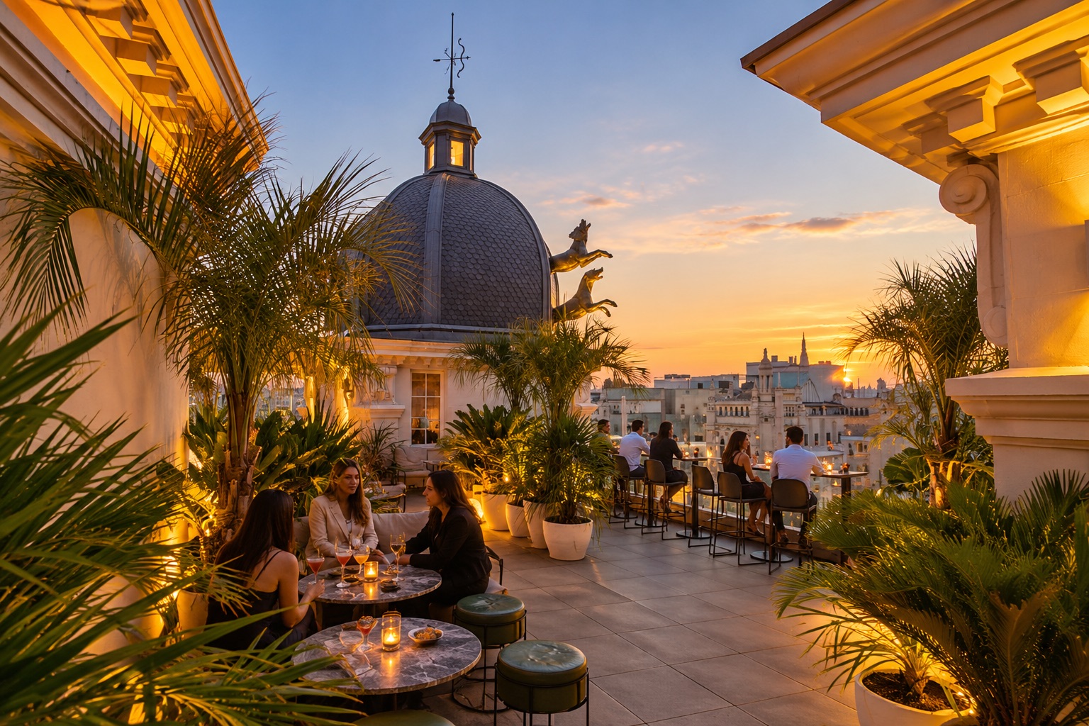 Photo depuis le toit-terrasse El Jardín de Diana.