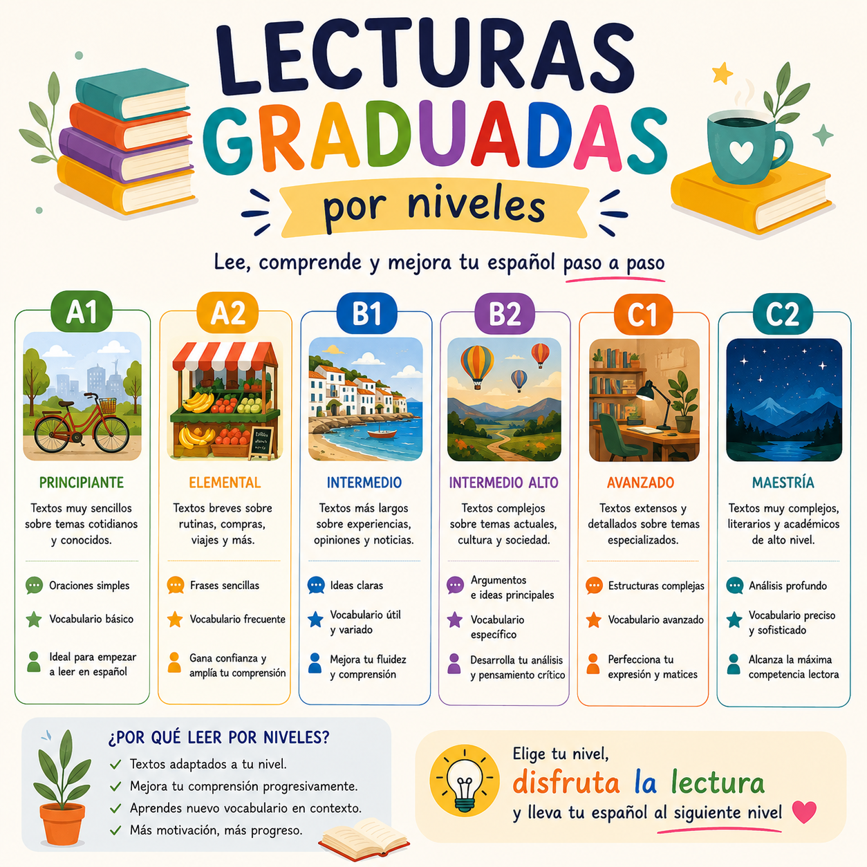 Lecturas graduadas por niveles